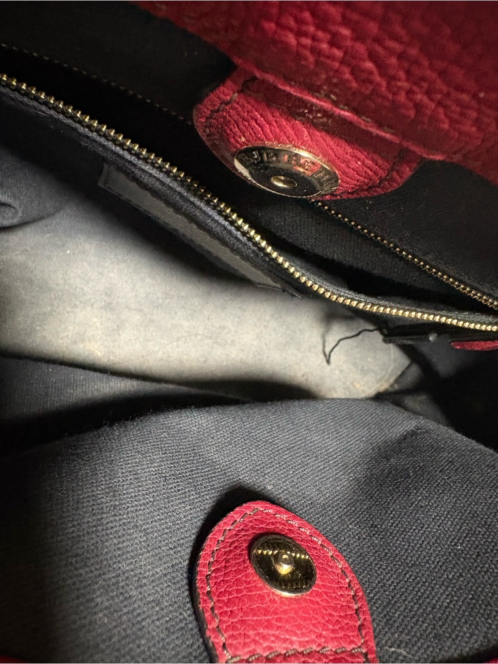 Burberry red banner bag size medium house check plaid used - Picture 13 of 13